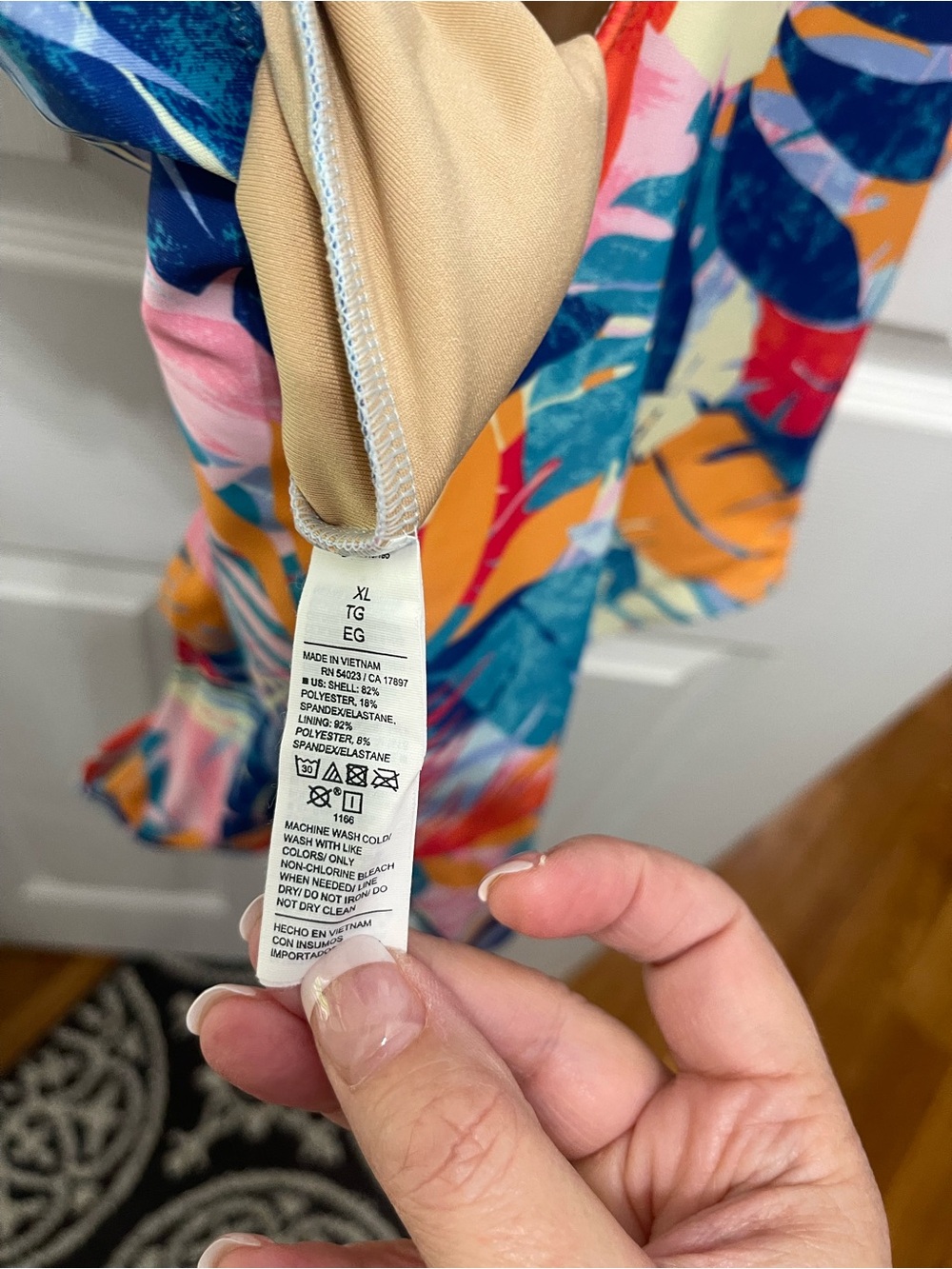 Old Navy women’s One-Piece Swimsuit - Blue, Orange, Yellow, Pink - Picture 11 of 13
